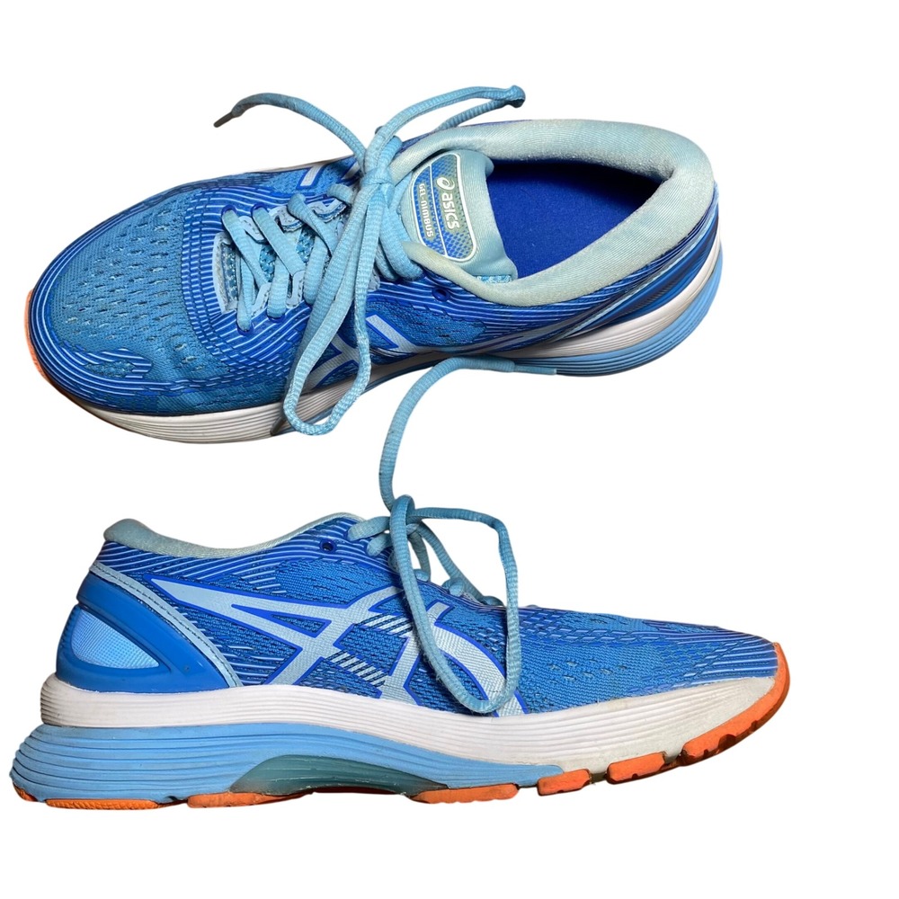 Asics Gel-Nimbus 21 Blue Running Shoes Womens 6 1012A156-400